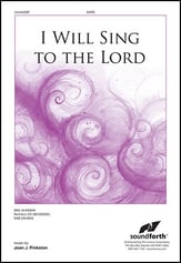 I Will Sing to the Lord SATB choral sheet music cover